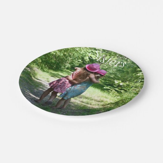 シスターズ・フレンドシップ素朴・イン・ザ・春・カントリー ペーパープレート (アングル)