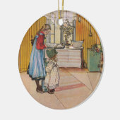 シスターズ – Koket av Carl Larsson セラミックオーナメント (左)