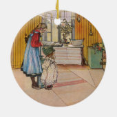 シスターズ – Koket av Carl Larsson セラミックオーナメント (裏面)