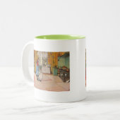 シスターズ – Koket av Carl Larsson ツートーンマグカップ (正面左)