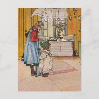 シスターズ – Koket av Carl Larsson ポストカード