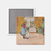 シスターズ – Koket av Carl Larsson マグネット (正面/裏面)