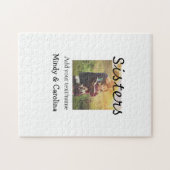 シスターズBFF追加の写真名タイトルファミリーテ ジグソーパズル (横)