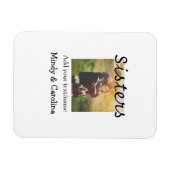 シスターズBFF追加の写真名タイトルファミリーテ マグネット (横)