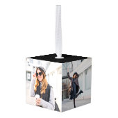 シスターズBFF |フレン最高のド・フォト・コラージュ キューブオーナメント (裏面アングル)