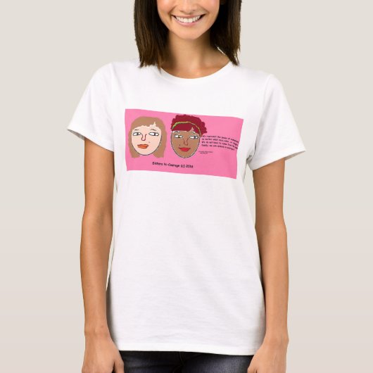 シスターズN-Course (c) 2016 Vネックシャツとサイズ2 Tシャツ (正面)