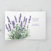 シスターハッピーイースターラベンダー春ガーデンフラワー シーズンカード (内部)