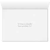 シスターハッピーバースデーピンクデイジーカード (内部横(下))