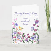 シスターハッピーマザーズデイカラフルガーデンフローラ シーズンカード (正面)