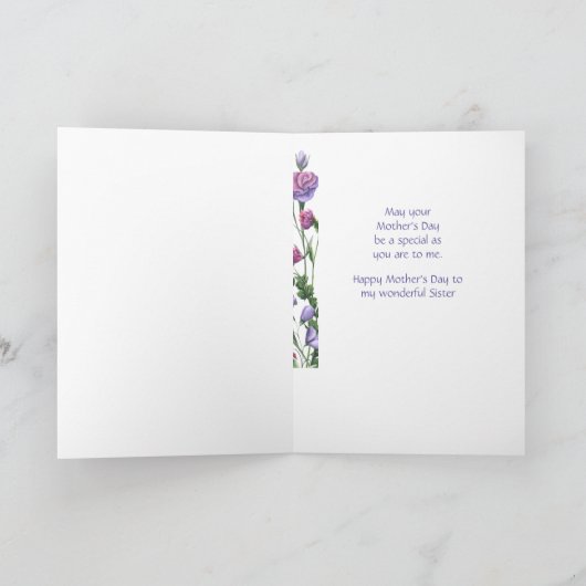 シスターハッピーマザーズデイカラフルガーデンフローラ シーズンカード (内部)