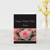 シスターハッピーマザーズデイバラカード カード (黄色い花)