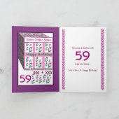 シスターハッピー59th誕生日 カード (内部)