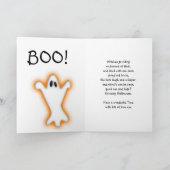 シスターハロウィーン魔女キャットパンプキンハロウィーンのカボチャのちょうちん カード (内部)