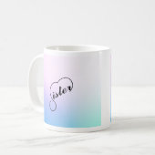 シスターハートとパステルカラー コーヒーマグカップ (正面左)