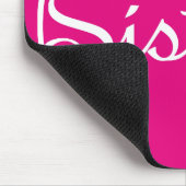 シスターハートの白いスクリプト マウスパッド (コーナー)