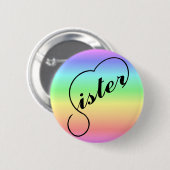 シスターハートカラフル虹 缶バッジ (正面&裏面)