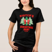 シスターパーソナライズされたのクリスマスシャツ トライブレンドTシャツ (正面)
