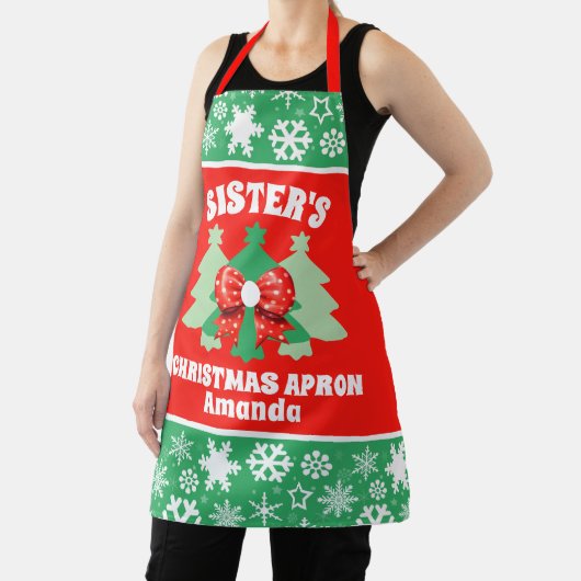 シスターパーソナライズされたのクリスマスプレゼント エプロン (インサイチュ)