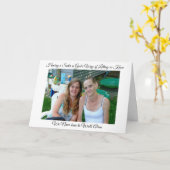 シスターパーソナライズされたサポートとサンキューカード カード (黄色い花)