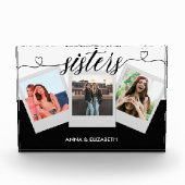 シスターパーソナライズされたシースクリッモダントのギフト フォトブロック (正面)