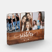 シスターパーソナライズされたフォトコラージュ フォトブロック (左)