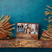 シスターパーソナライズされたフォトコラージュ フォトプラーク (側面)