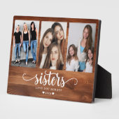 シスターパーソナライズされたフォトコラージュ フォトプラーク (側面)
