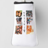 シスターパーソナライズされたモダン6フォトコラージュ ゴルフヘッドカバー (回転90)