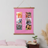 シスターパーソナライズされたモダン6フォトコラージュ 吊り下げ型タペストリー (寝室)