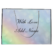 シスターパーソナライズされた誕生日 ラージペーパーバッグ (裏面)