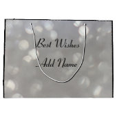 シスターパーソナライズされた誕生日 ラージペーパーバッグ (裏面)