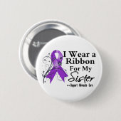 シスターパープルリボン – 膵臓がん 缶バッジ (正面&裏面)
