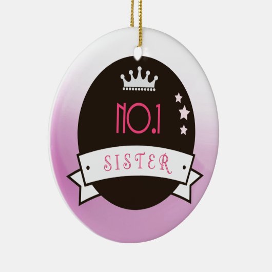 シスターピンクブラック第1番最高の号 セラミックオーナメント (右)