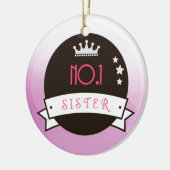 シスターピンクブラック第1番最高の号 セラミックオーナメント (左)