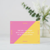 シスターファンキー引用文 ポストカード (スタンド正面)