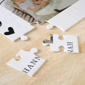 シスターフォトコラージュタイポグラフィ記念 ジグソーパズル (側面)