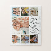 シスターフォトコラージュタイポグラフィ記念 ジグソーパズル (縦)