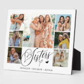 シスターフォトコラージュタイポグラフィ記念 フォトプラーク (側面)