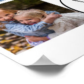 シスターフォトコラージュタイポグラフィ記念 ポスター (角)