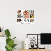 シスターフォトコラージュタイポグラフィ記念 ポスター (ホームオフィス)