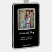 シスターフォトフレームオーナメント シルバープレートフレームオーナメント (右)