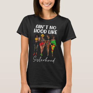 シスターフッドほどいいフードはない 黒人女性 アフロ ウーマン Tシャツ