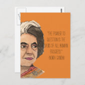 シスターフッド葉書 – インディラ ポストカード (正面/裏面)