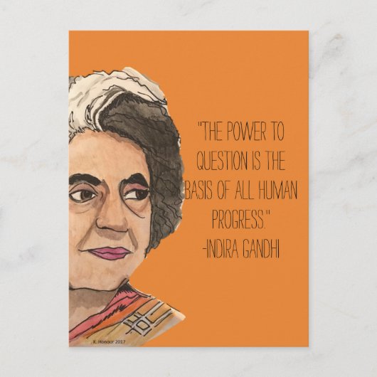 シスターフッド葉書 – インディラ ポストカード (正面)