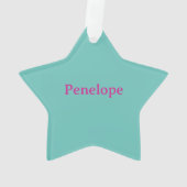 シスターベビースパーソナライズされたター オーナメント (裏面)