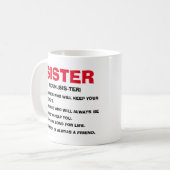 シスターマグ、シスターマグの定義、シスター  コーヒーマグカップ (正面左)