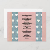 シスターマシュマロハート シーズンポストカード (正面/裏面)