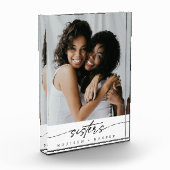 シスターモダンエレガントフォトスクリプトタイポグラフィ フォトブロック (左)