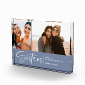 シスターモダンズキープサケ2枚の写真スモークブルー フォトブロック (右)