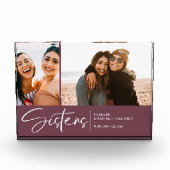 シスターモダンズキープサケ2枚の写真紫 フォトブロック (正面)